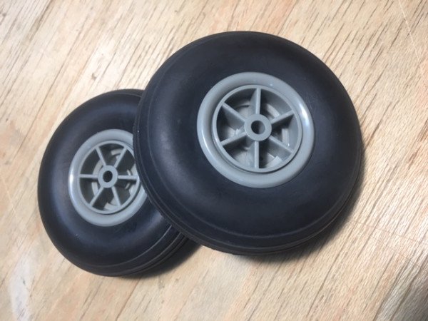 Pair of rubber landing gear for rc plane